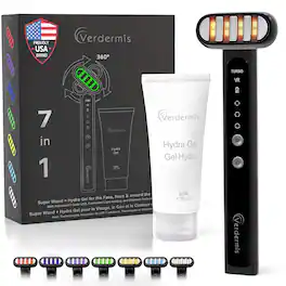 Verdermis - 7 Color LED Super Wand + Hydra Gel