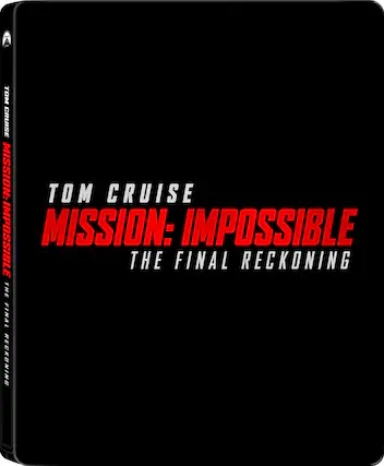 Front. Mission: Impossible 8: The Final Reckoning (Steelbook) - 4K Blu-Ray.