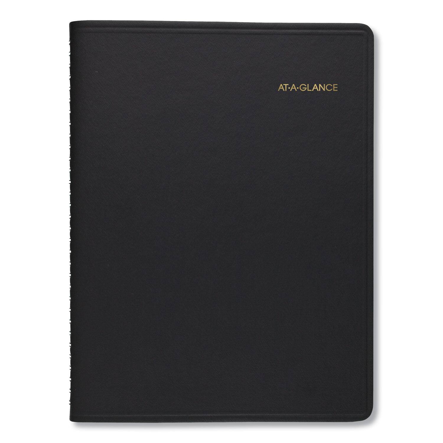 Angle. AT-A-GLANCE - Two Person Group Daily Appointment Book 11 x 8 Black Cover 12 Month Jan to Dec 2026.