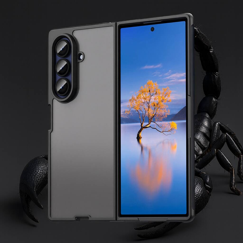 Alt View 7. Sahara - Venture Series Matte Case for Samsung Galaxy Z Fold7 - Scorpion Black.