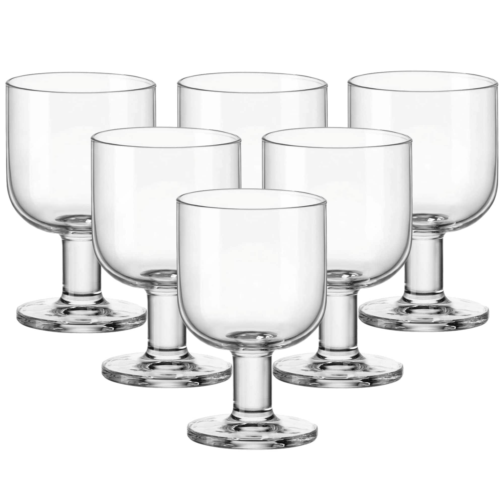 Bormioli Rocco - Hosteria Stackable Wine Glasses, Set of 6, 6.75 Oz Tempered - Clear price history on PriceWatchPro