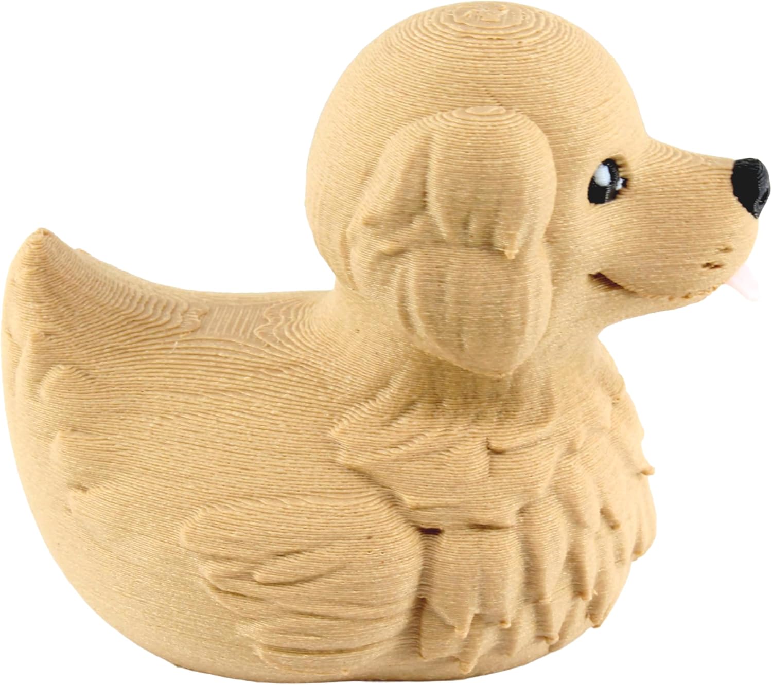 Back. JuzToys - Golden Retriever Duck Figurine, 4x4 Ducking, Fun Car Dashboard Accessory, Unique Dog Figure Ducks for Cars by PowerTRC - Brown.