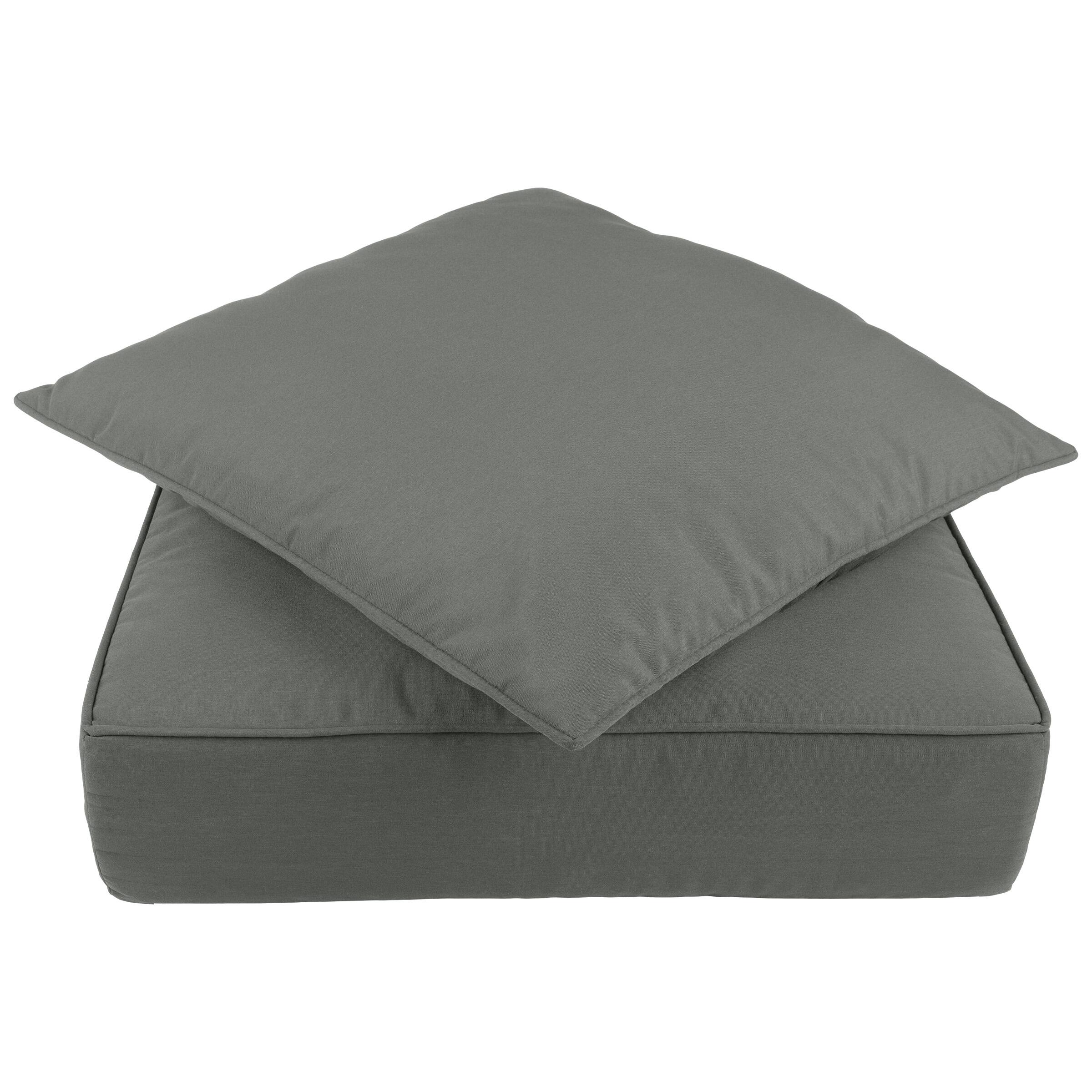 Front. Lavish Home - 24x24 Outdoor Cushions - Gray.