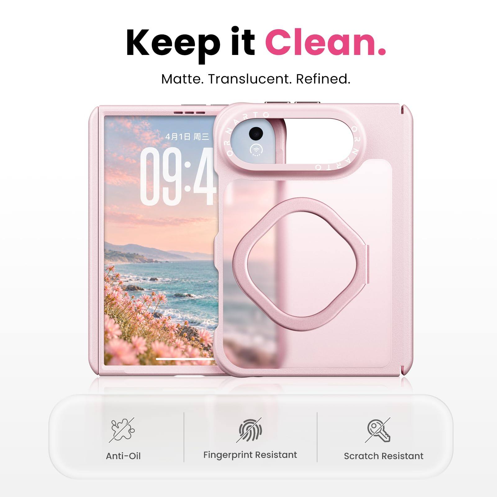 Keep it Clean. Matte. Translucent. Refined.

Anti-Oil
Fingerprint Resistant
Scratch Resistant