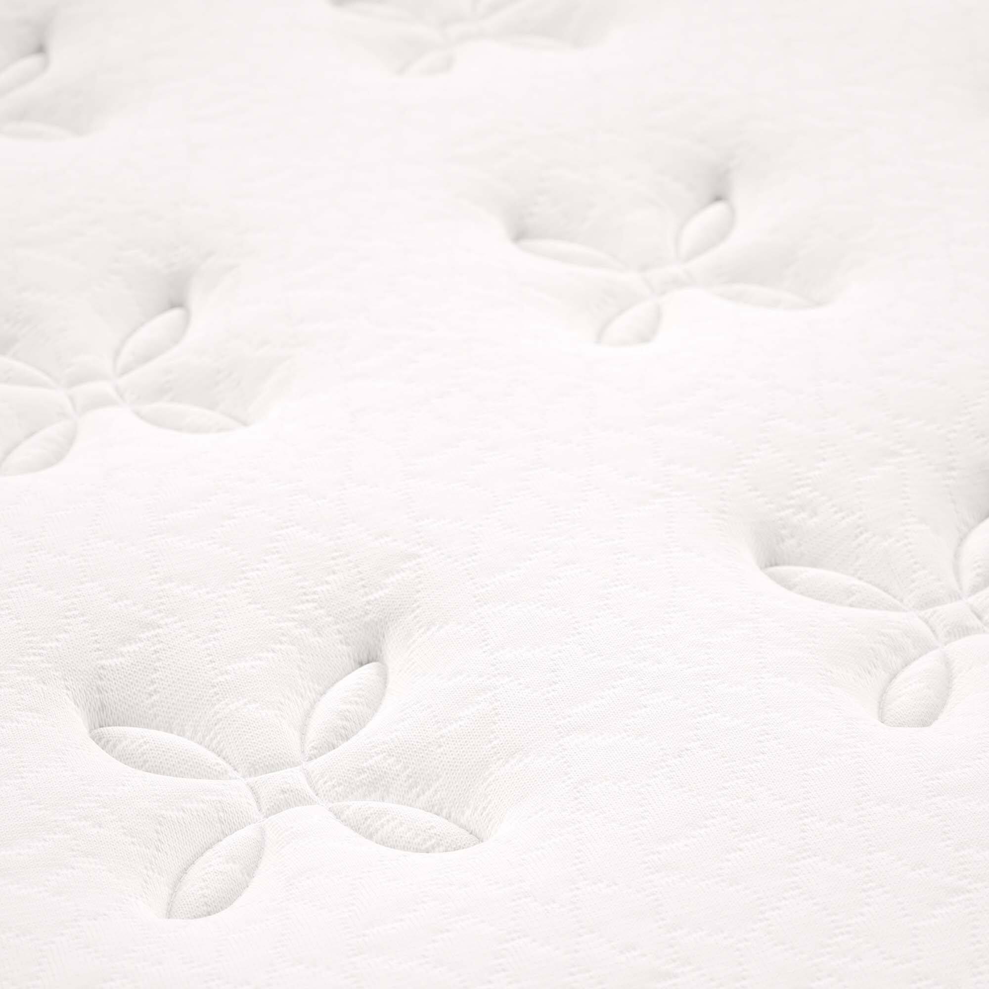 Back. Modway - Jenna 10" Innerspring and Foam Twin XL Mattress by Modway - White.