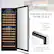 Alt View 18. Lanbo - Freestanding/Built-In 24 Inch 141 Bottle Dual Zone Compressor Wine Cooler with Stainless Steel Door - Black.