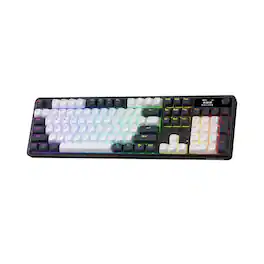 REDRAGON - K761 PRO Wireless 104-Key Gasket Gaming Keyboard, Screen & Knob - White&Black