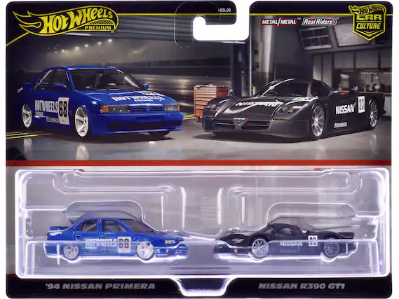 HOT WHEELS PREMIUM
HBL96
METAL METAL/METAL METAL
Real Riders™
CAR CULTURE
'94 NISSAN PRIMERA
NISSAN R390 GT1
HOT WHEELS 68
NISSAN
HOT WHEELS
NISSAN
23
nismo
HOT WHEELS
NISSAN
23
nismo