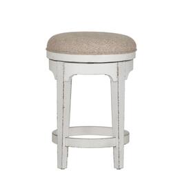 Liberty Furniture Industries - Magnolia Manor Console Swivel Stool in Antique - White