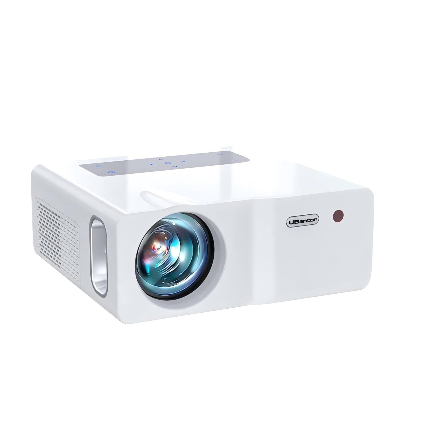 Ubantor - 18000LM Native 1080P Projector with 450" Display, Full HD, 4K Support, LCD, 5G, WiFi & Bluetooth, Carrying Bag Included - White