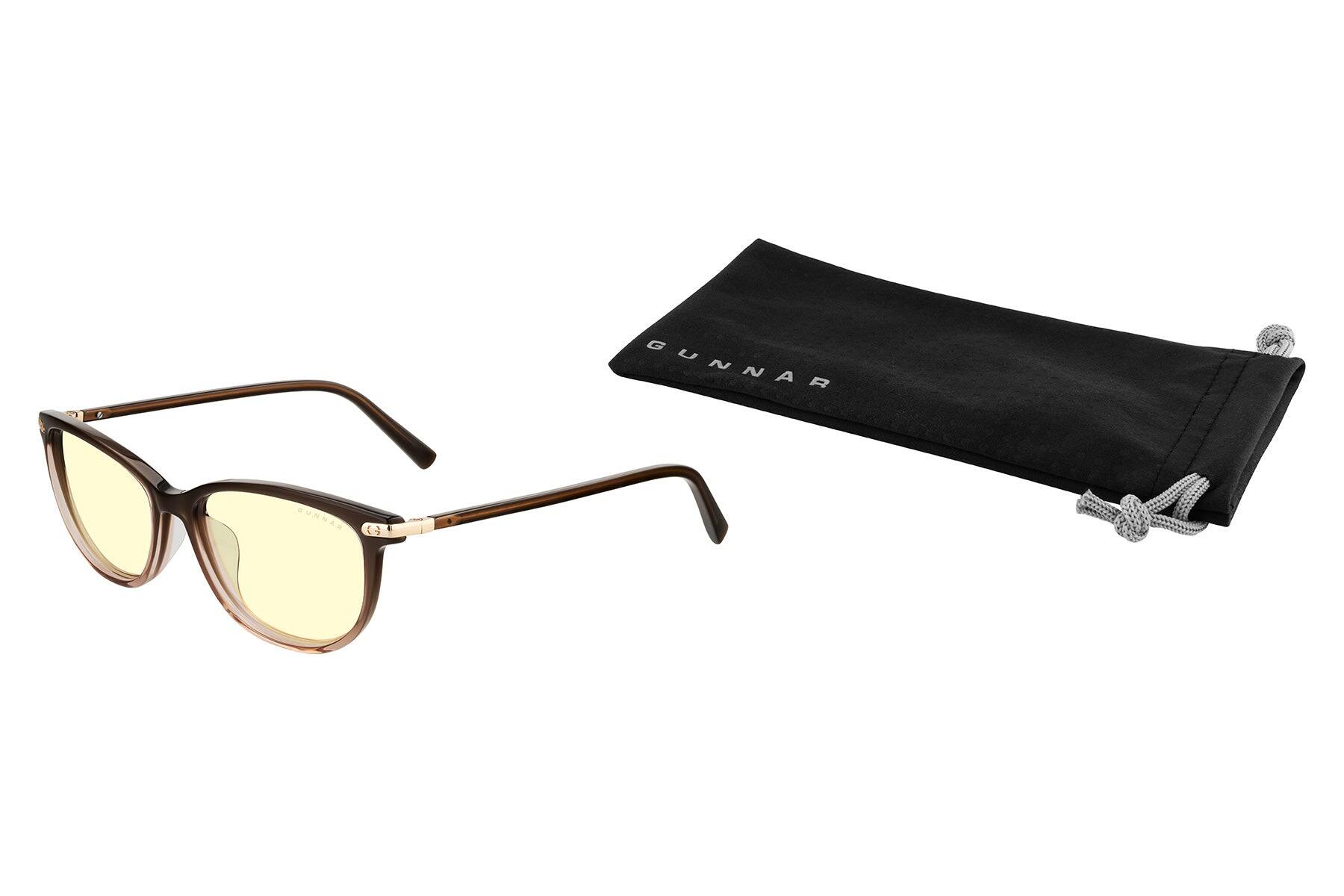 Alt View 8. GUNNAR - GUNNAR Womens Computer Glasses  -  Ingrid, Cocoa Fade Crysta, Amber Lens - Blue Light Blocking, Releive Dry Eye - Cocoa Fade Crystal.