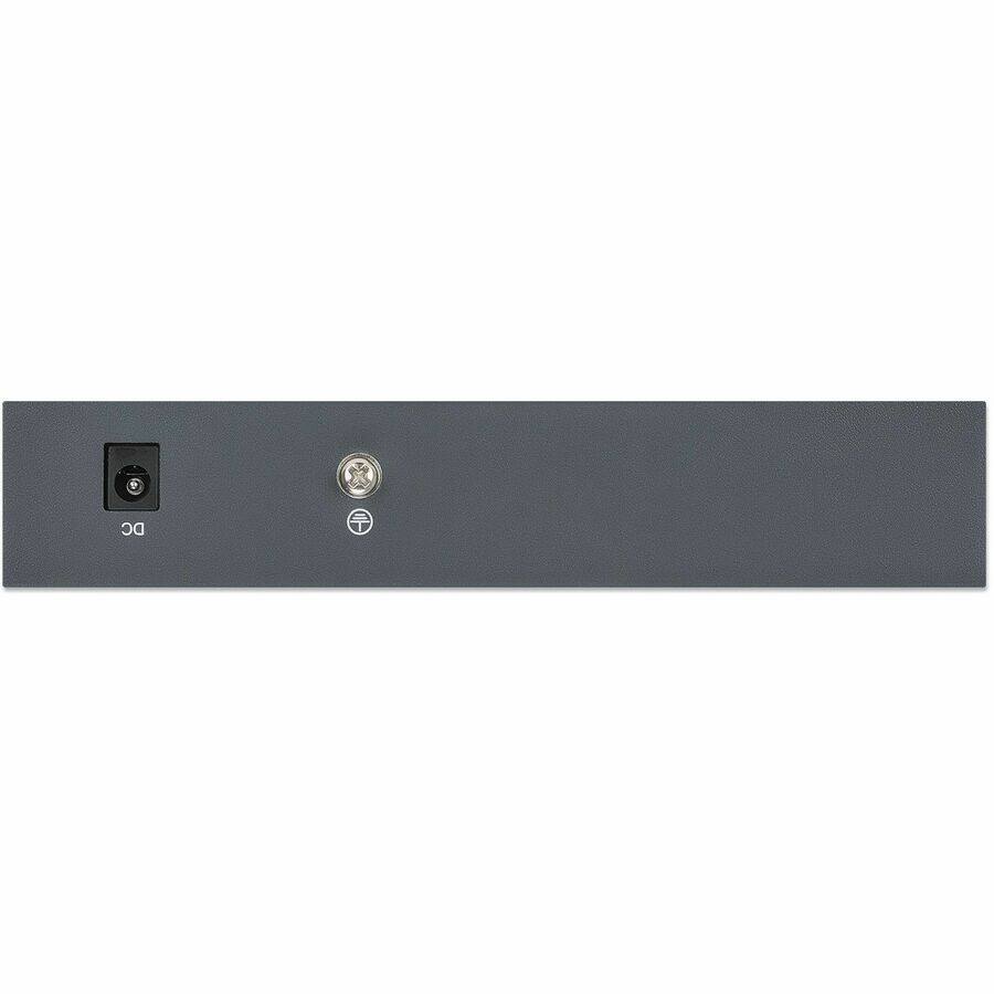 Alt View 1. Intellinet - Intellinet PoE-Powered 5-Port Gigabit Switch With PoE Passthrough - 5 Ports - Gigabit Ethernet - 10/100/1000Base-T - 2 - Black.