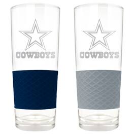 Great American Products - Dallas Cowboys 22oz. Logo Score Pint Glass Two-Piece Set - Multicolor
