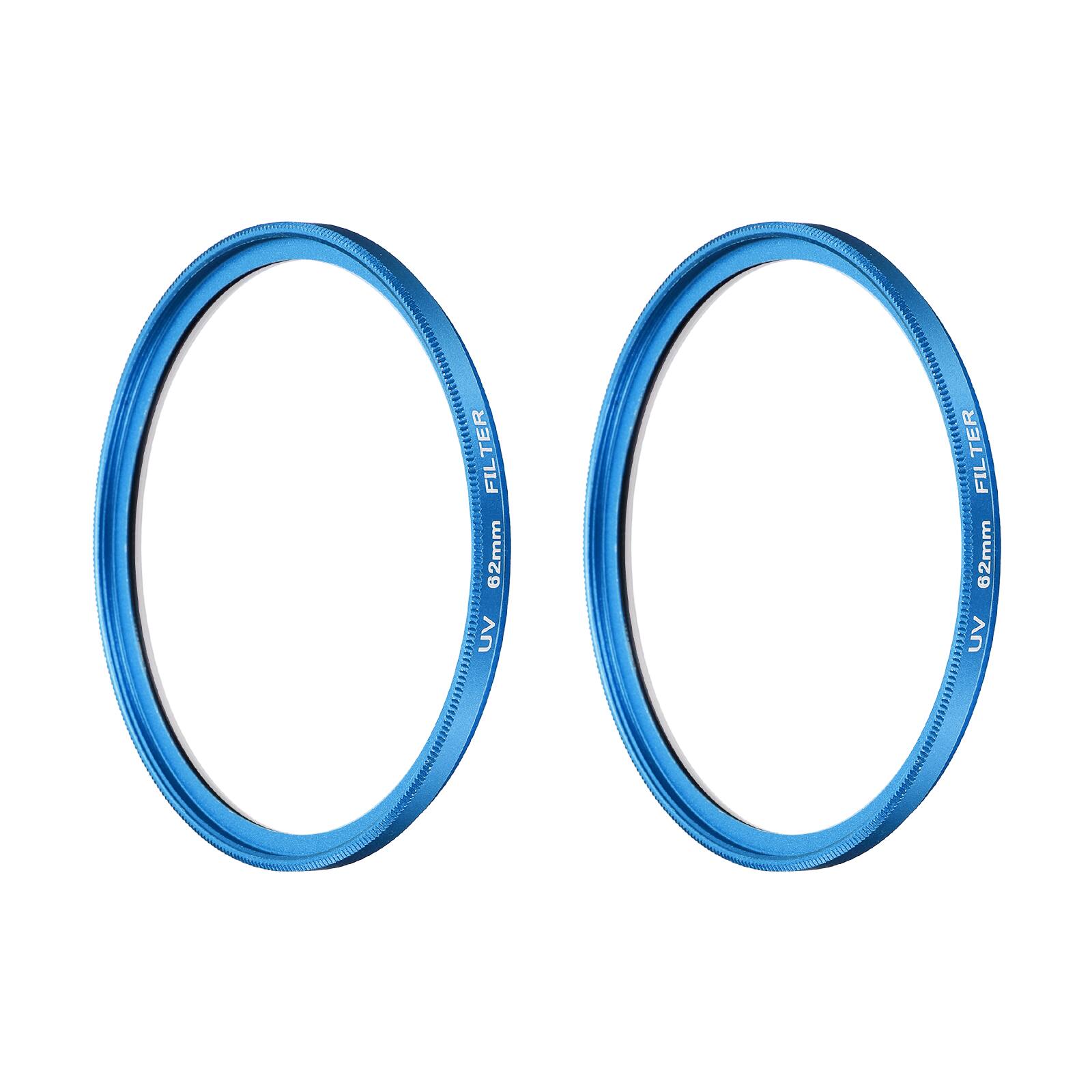 Unique Bargains - 62mm Ultra Slim Lens Filter 2pcs, Multi Coating Aluminum Circular Screw-in Protection for Photography