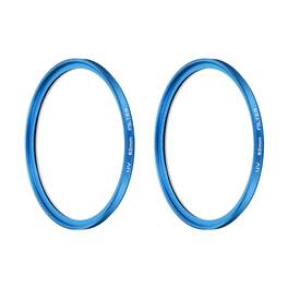 Unique Bargains - 62mm Ultra Slim Lens Filter 2pcs, Multi Coating Aluminum Circular Screw-in Protection for Photography