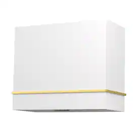 Akicon - 36 inches - Externally Vented - Wall Range Hood - White with Gold