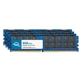 OWC - 32GB (4x8GB) DDR4 2666MHz PC4-21300 CL19 1RX4 ECC Registered RDIMM 1.2V 288-pin Memory RAM Upgrade for Server - Black Chips
