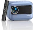Front. Yaber - E1 Mini Portable Projector 1080P with 5G WiFi Bluetooth 5.2, Movie Projector - BLUE.