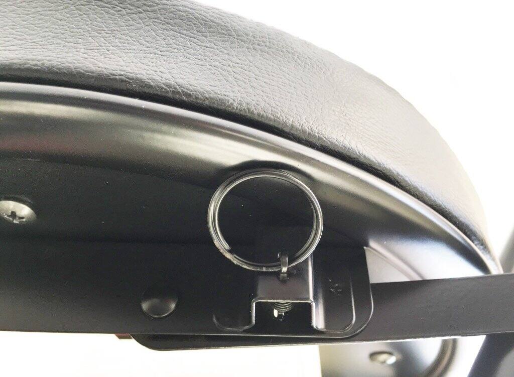 Back. JETRANSPORT - Cushioned Padded Folding Stool 12-Inch Diameter Padded Seating TopSeat height 18"; Can hold up to - Default.