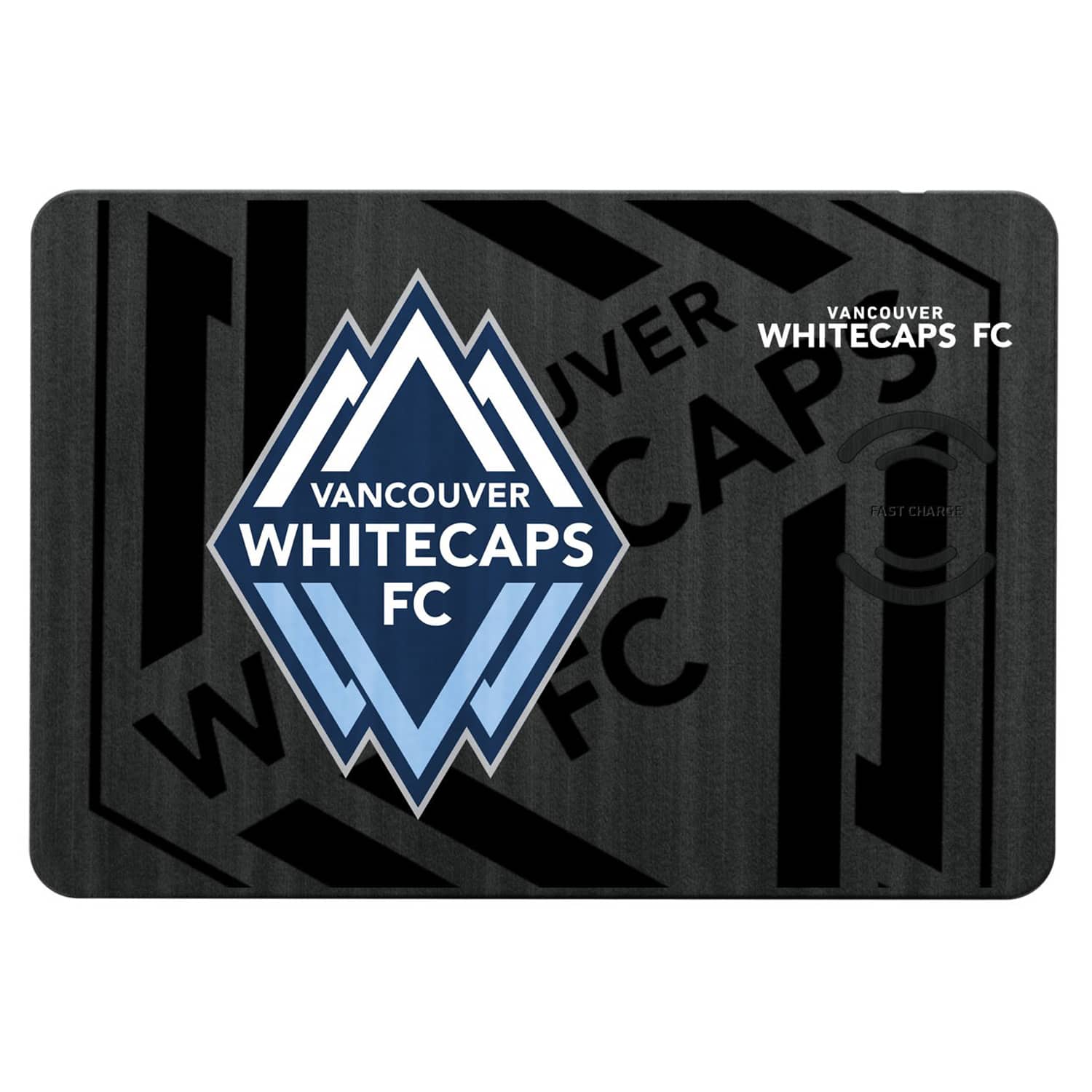 Keyscaper - Vancouver Whitecaps FC Mono Tilt Logo Wireless Charger & Mouse Pad - Multicolor