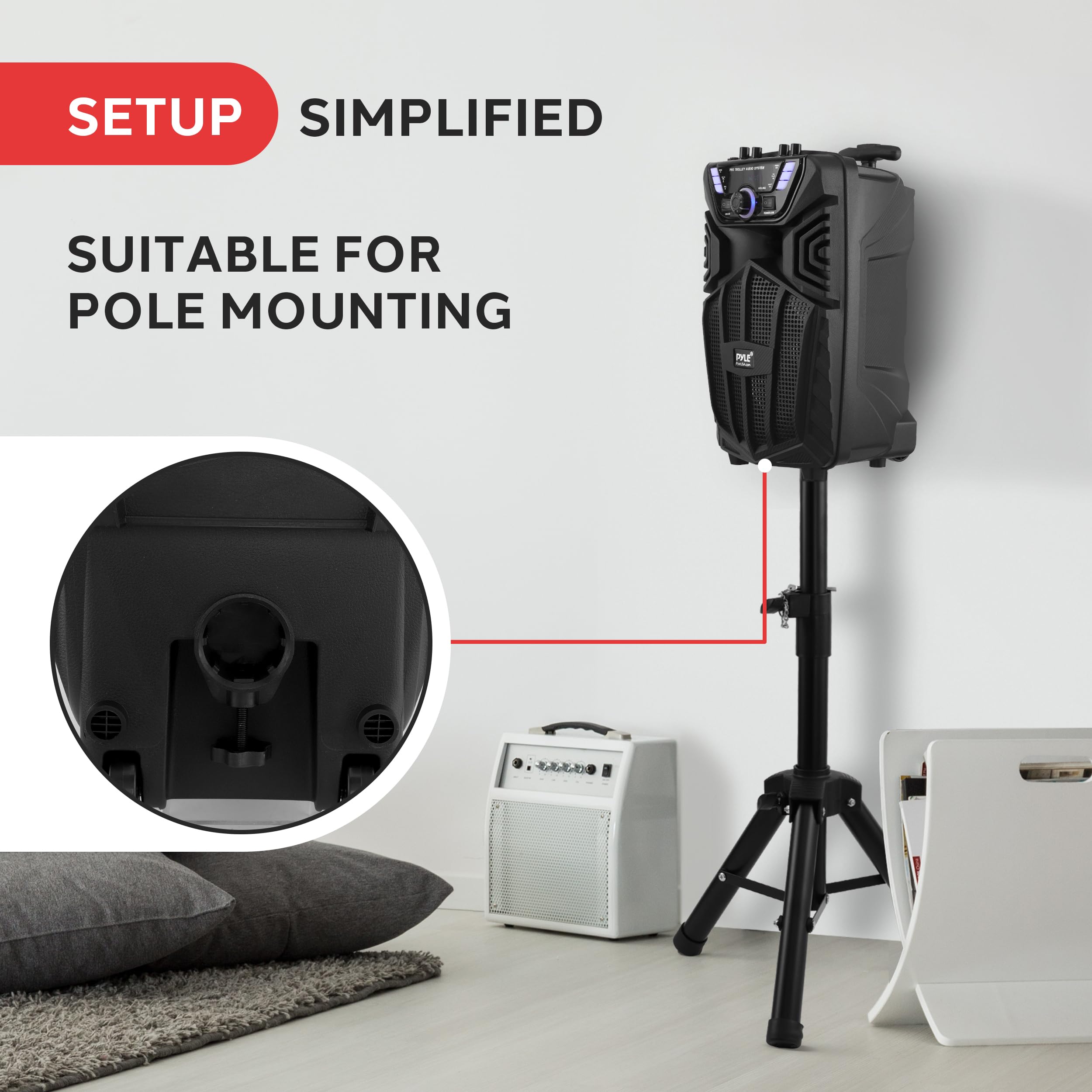 SETUP  
SIMPLIFIED  

SUITABLE FOR POLE MOUNTING