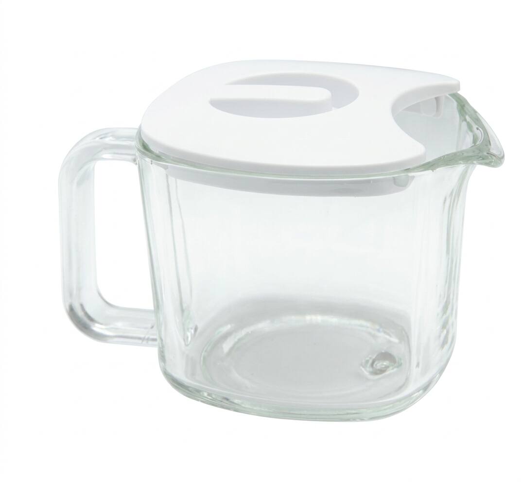 Front. ChefWave - Glass Pitcher with Lid for the ChefWave Milkmade Non-Dairy Milk Maker CW-NMM.