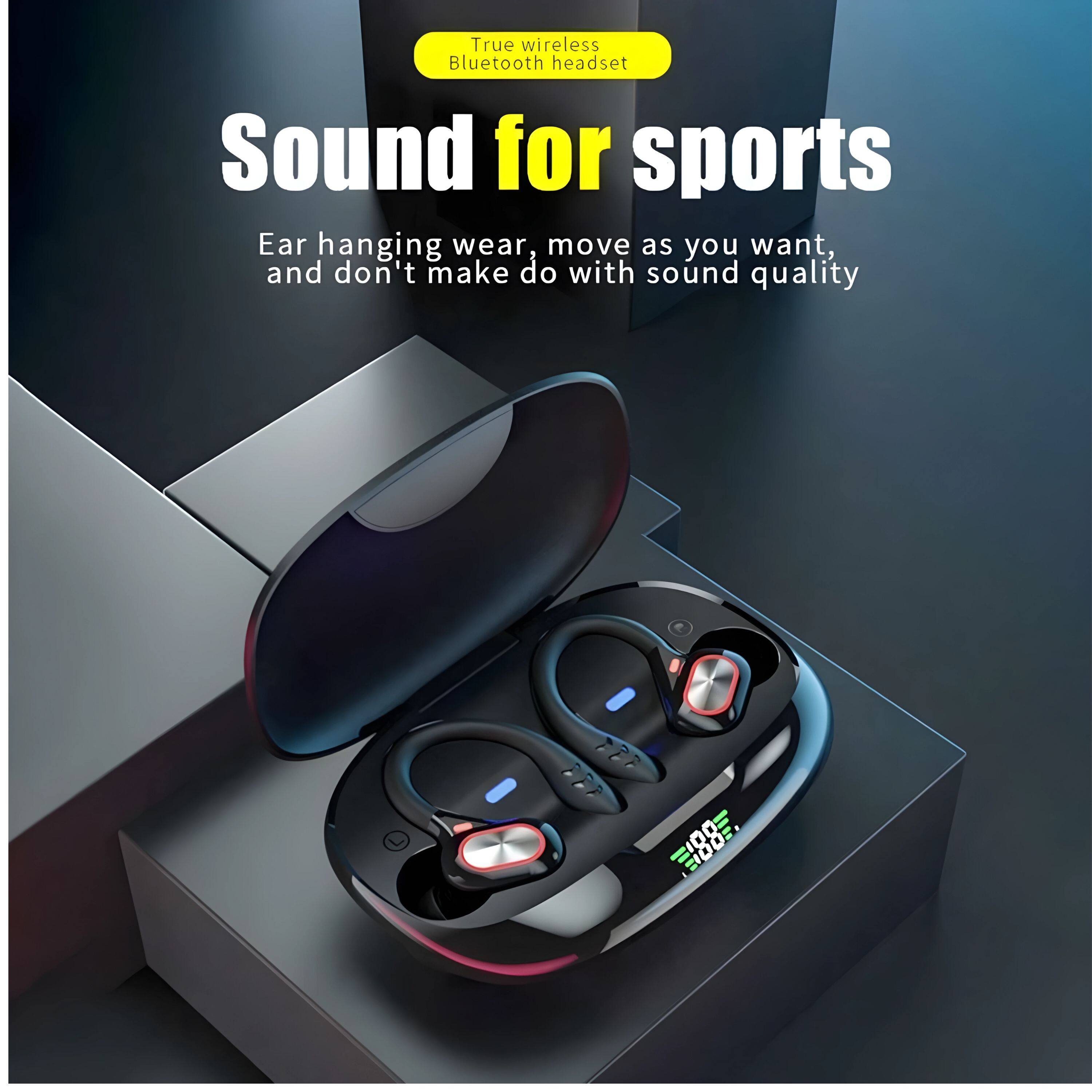True wireless Bluetooth headset

Sound for sports

Ear hanging wear, move as you want, and don't make do with sound quality