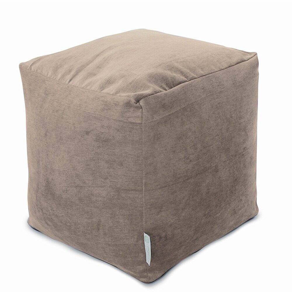 Majestic Home - Cube Pouf Villa Pearl - White