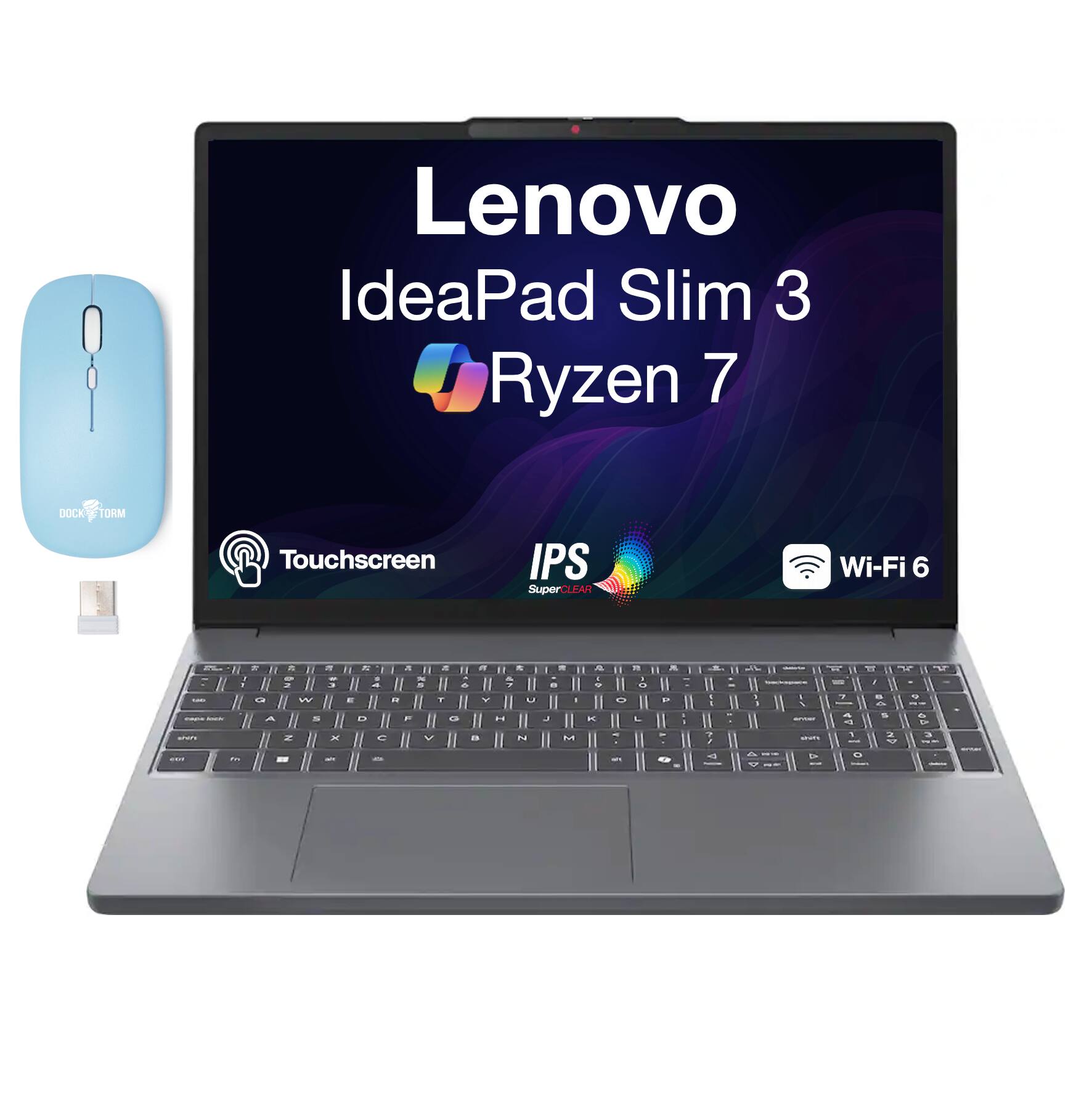 Lenovo IdeaPad Slim 3 Ryzen 7 DOCKCTORM DOCK TORM Touchscreen IPS SuperCLEAR Wi-Fi 6
