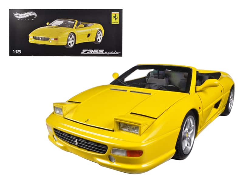 Ferrari F355 Spider Convertible Yellow Elite Edition 1/18 Diecast Car Model by Hot Wheels price history on PriceWatchPro