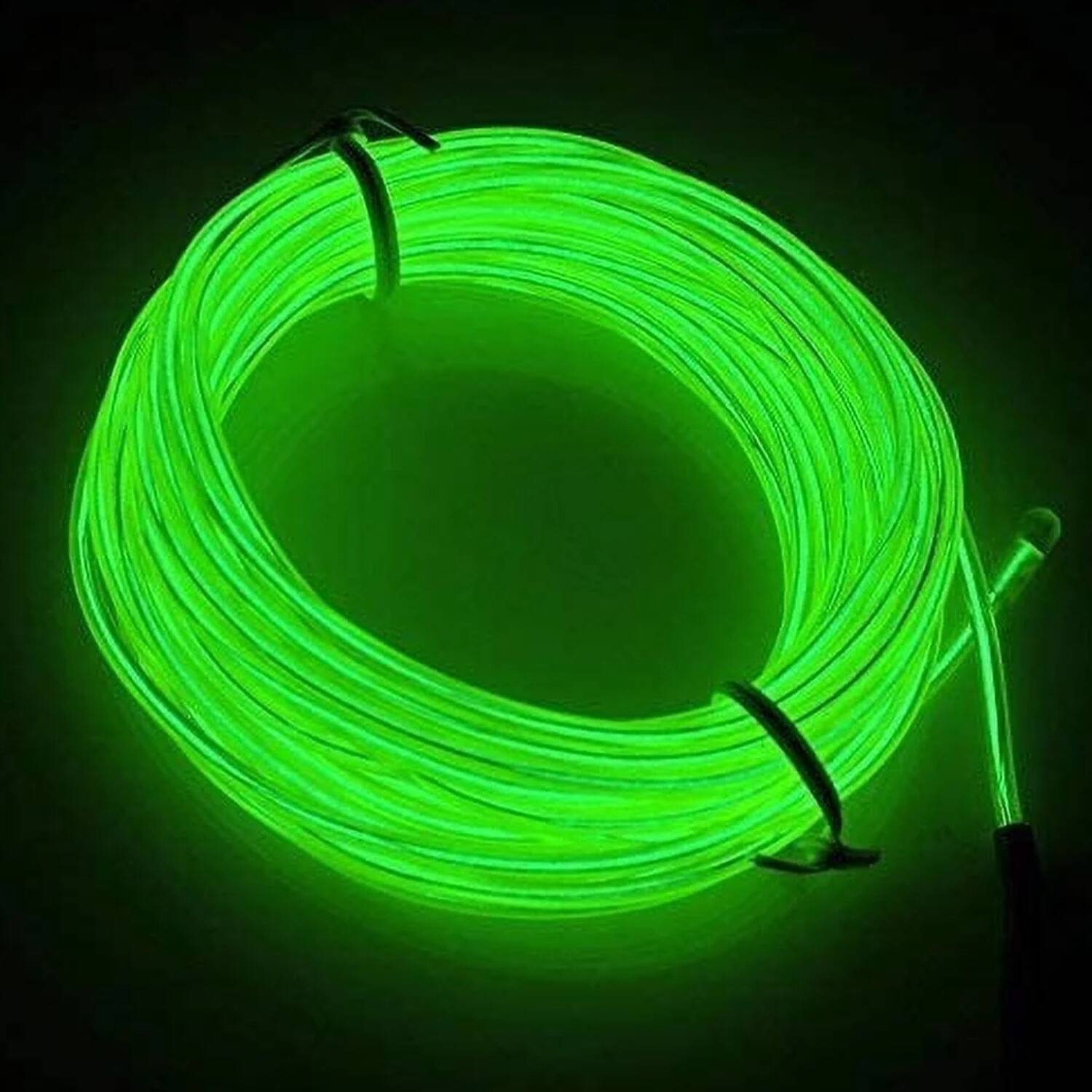 Back. Home Collection - 16.4Ft Battery Powered Neon LED EL Wire String Light Fluorescent Green - Fluorescent Green.