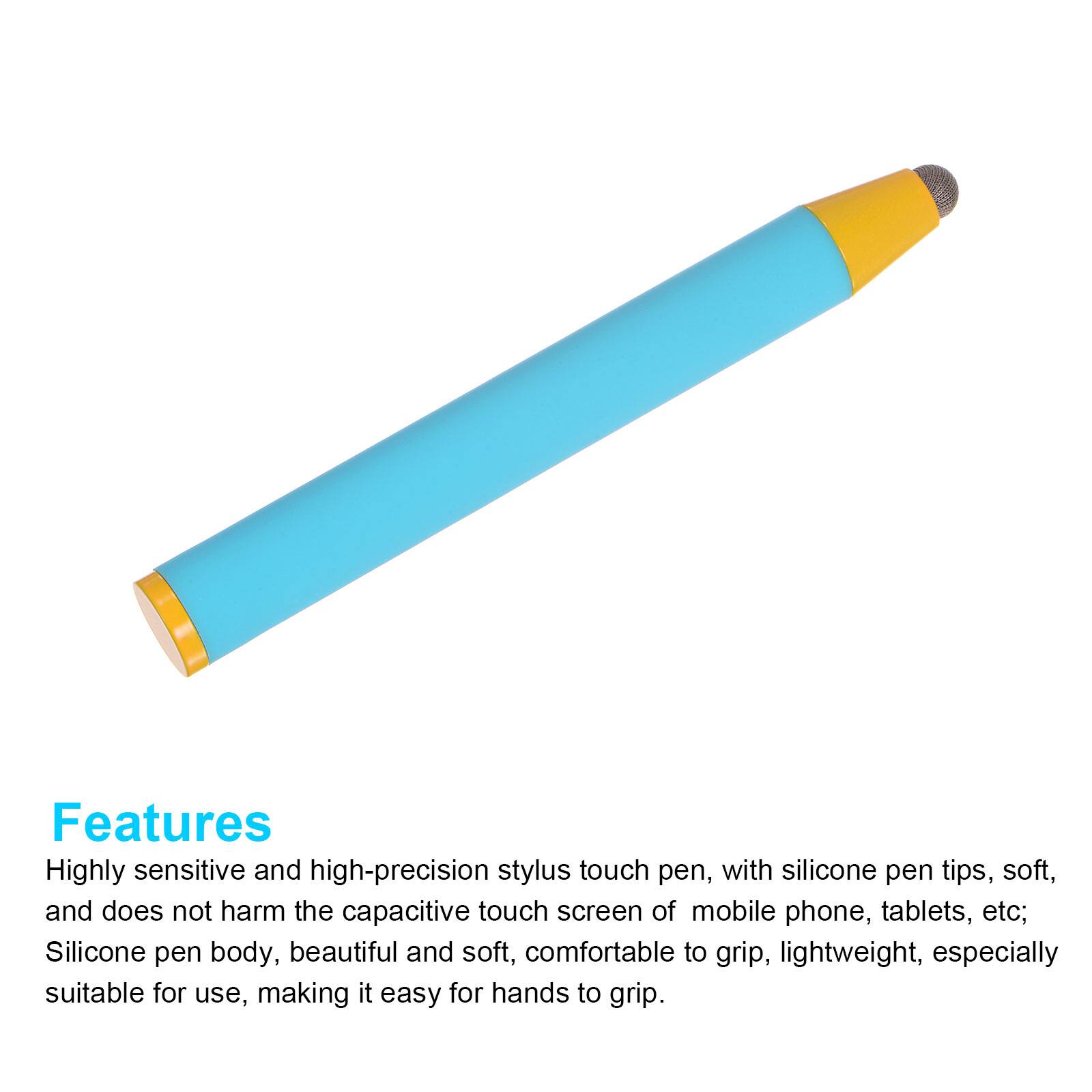 Features

Highly sensitive and high-precision stylus touch pen, with silicone pen tips, soft, and does not harm the capacitive touch screen of mobile phone, tablets, etc; Silicone pen body, beautiful and soft, comfortable to grip, lightweight, especially suitable for use, making it easy for hands to grip.
