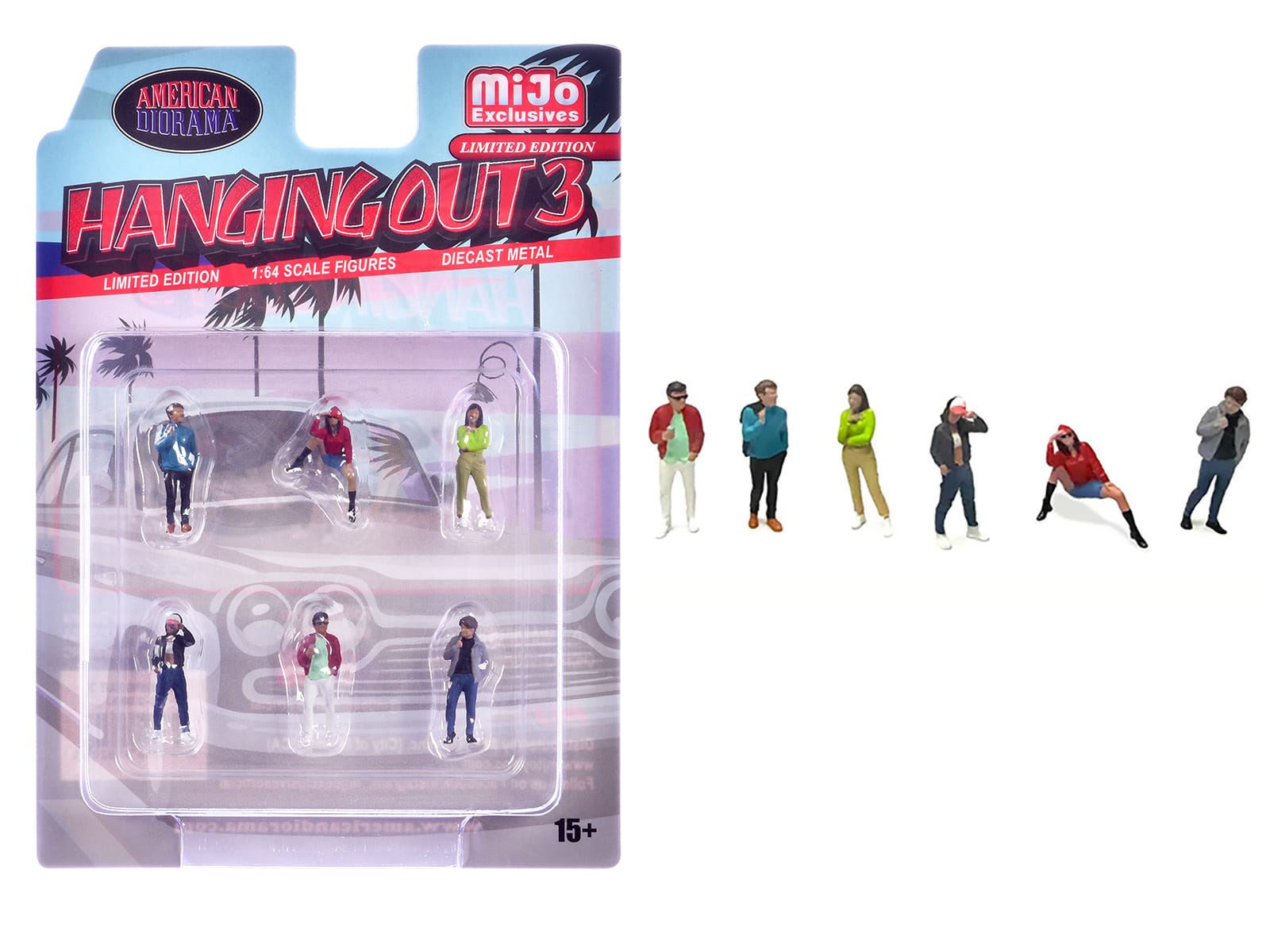 """Hanging Out #3"" 6 piece Diecast Figure Set (6 Figures) Limited Edition for 1/64 scale models by American Diorama" price history on PriceWatchPro