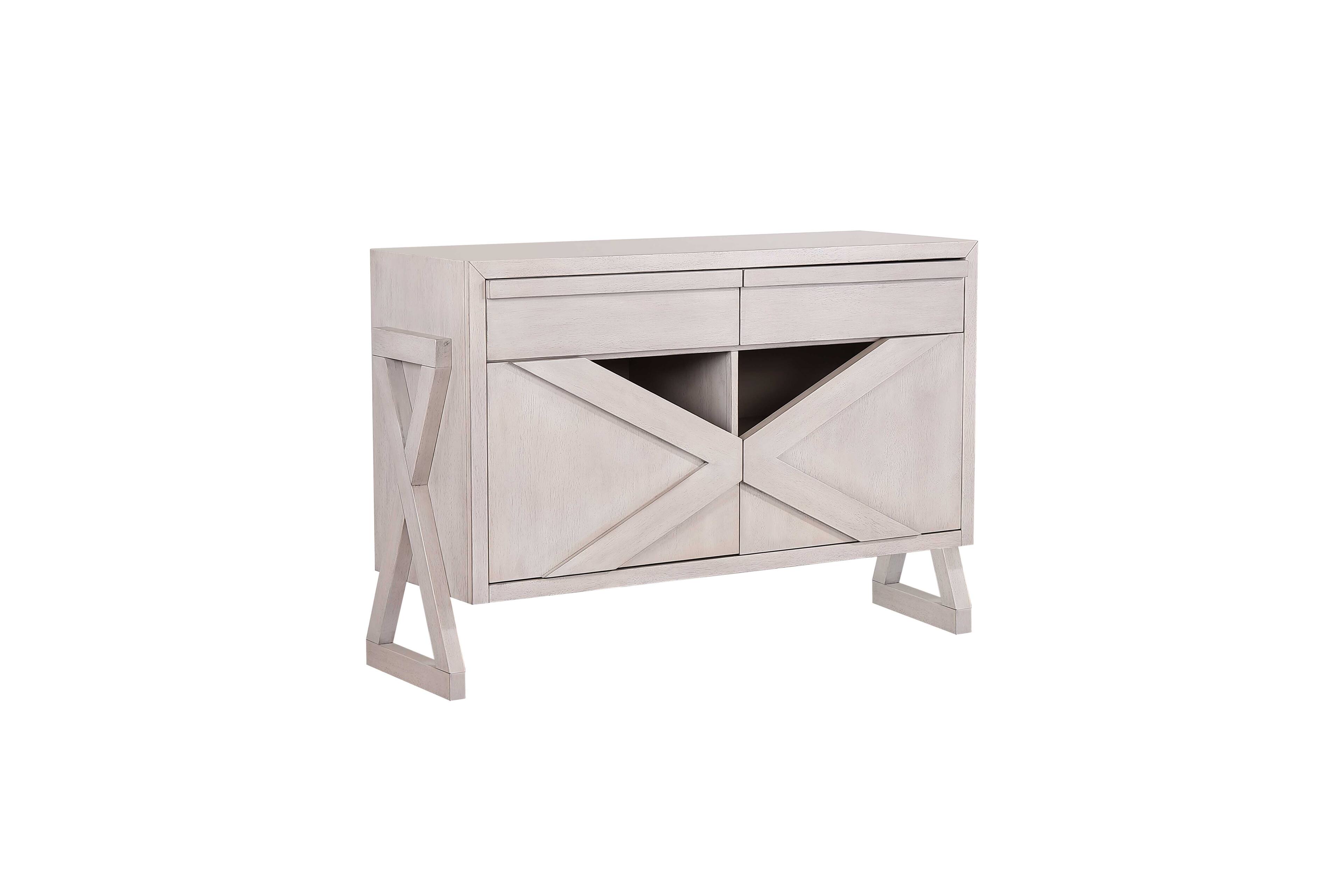 Alt View 2. Kings Brand Furniture - Kings Brand Furniture Irvona Wash Gray Wood Sideboard Buffet Storage Cabinet, Wash Gray - Light/Pastel Grey.