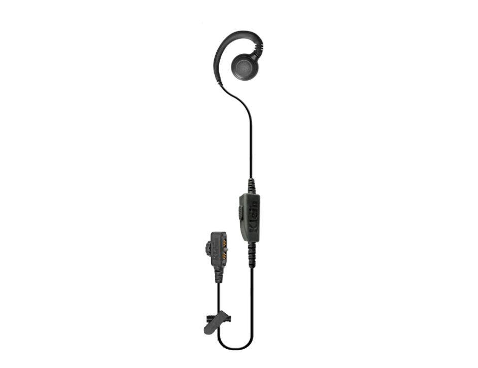 Angle. Klein - Klein CURL Wired PTT Headset for Sonim XP3 Handset | Color: Black - Black.