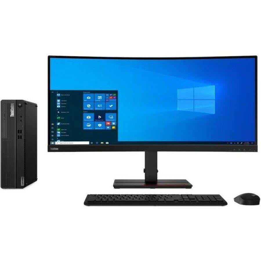 Alt View 1. Lenovo - Lenovo ThinkCentre M75s Gen 2 11R8004HUS Desktop Computer - AMD Ryzen 3 PRO 5350G - 8 GB - 256 GB SSD - Small Form - Black.