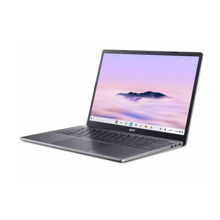 Back. Acer - Chromebook Plus 514 - AMD Ryzen 3 - 256GB Storage - CBE574-1T-R8T7 - Silver.