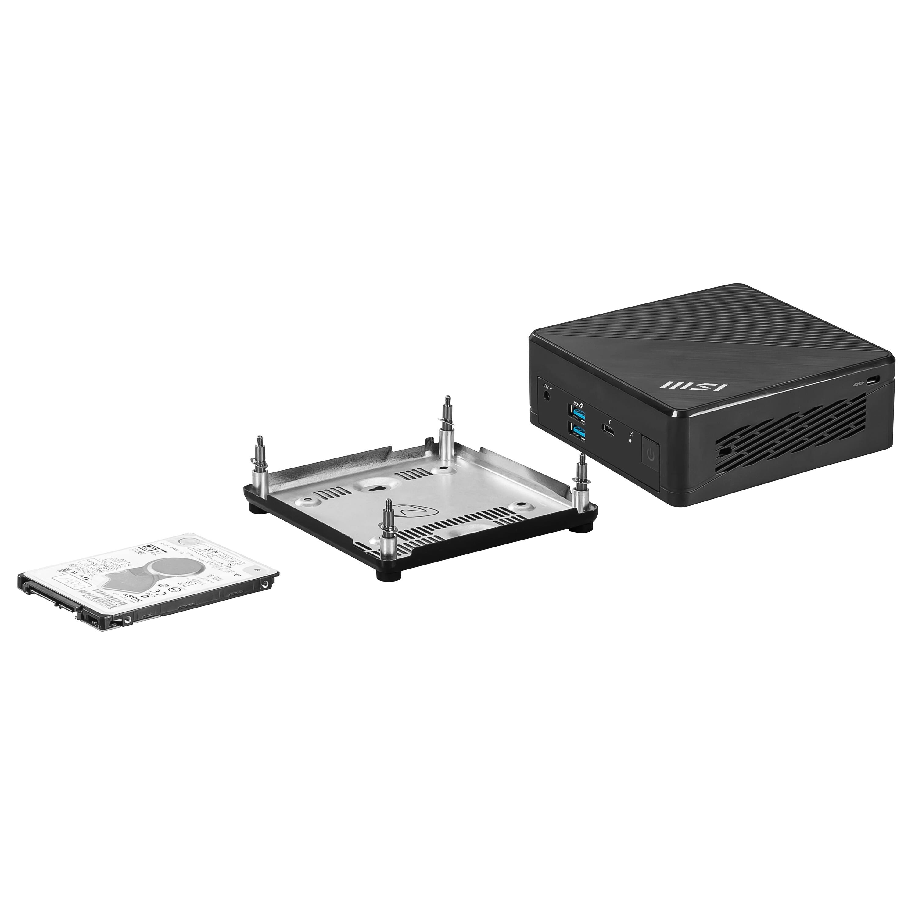 Alt View 14. MSI - Cubi 5 12M Mini Desktop - Intel Core i5 1235U - 0GB Memory - 0GB Storage - Black.