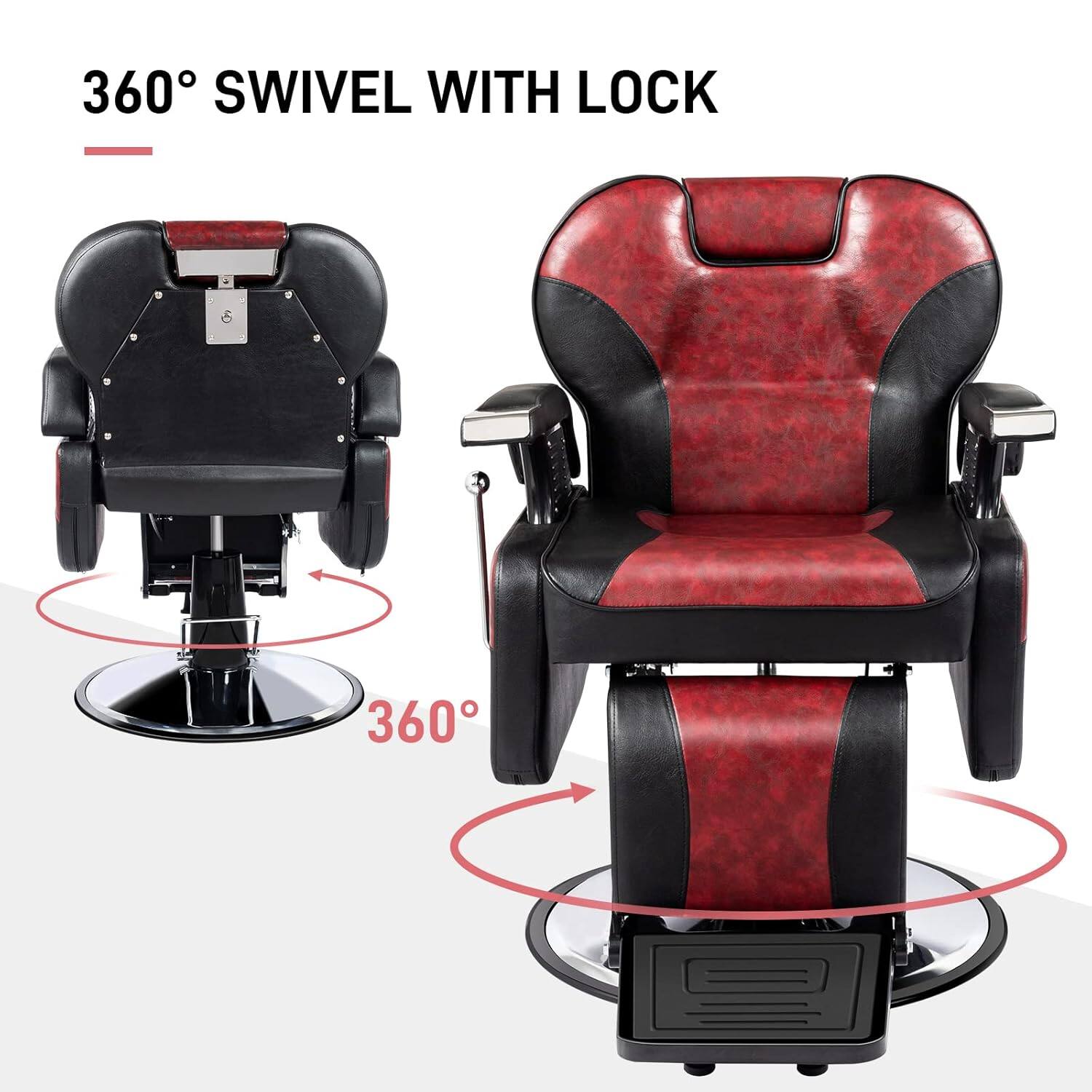 360° SWIVEL WITH LOCK