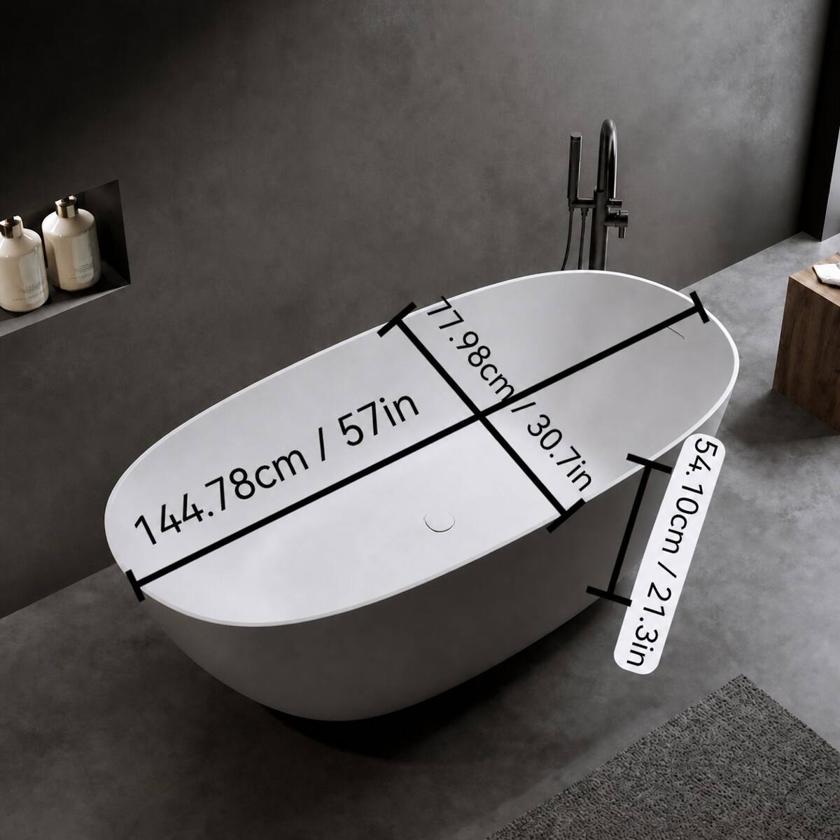 LL 57in 77.98cm / 30.7in .98cm / 30.7in 54. 144. 78cm 10cm 1 54.10cm / 21.3in 21.3in