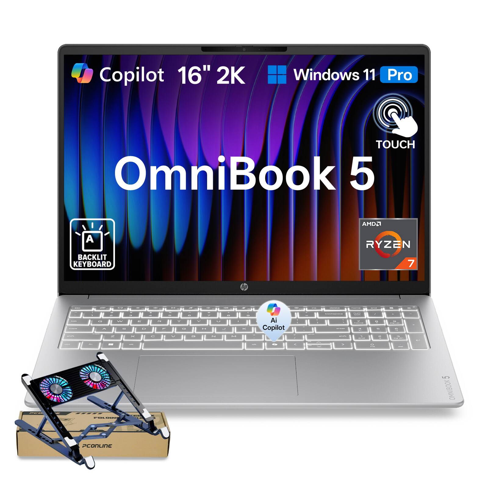 Copilot 16" 2K  
Windows 11 Pro  
TOUCH OmniBook 5  
I A BACKLIT KEYBOARD  
AMD RYZEN 7  
allar  
COM  
me  
CORPORTER.RU  
INFOME  
YOU  
E  
Z 0 W ^ " N =  
a x  
a E D 0  
a 2 BY <  
. e - T Y C - C H J DI N M  
Ai x Copilot - 0  
Y C  
CHANGER - a  
3 a 2  
U R a  
PCB.  
FOLDIN  
NEWS  
x  
5 OMNIBOOK  
PCONLINE