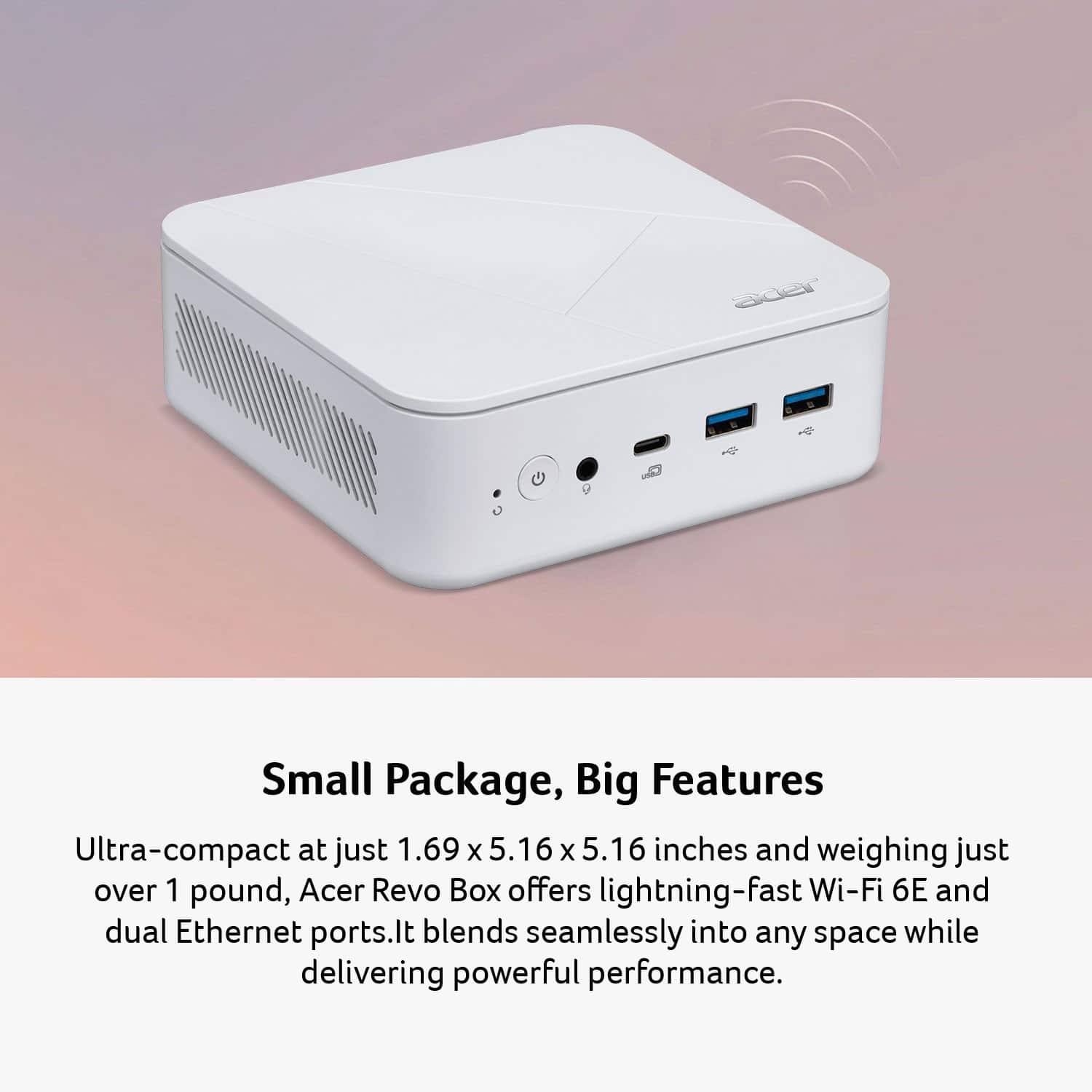 Acer Revo Box Mini PC Desktop Intel Processor N150 2025 8GB DDR4