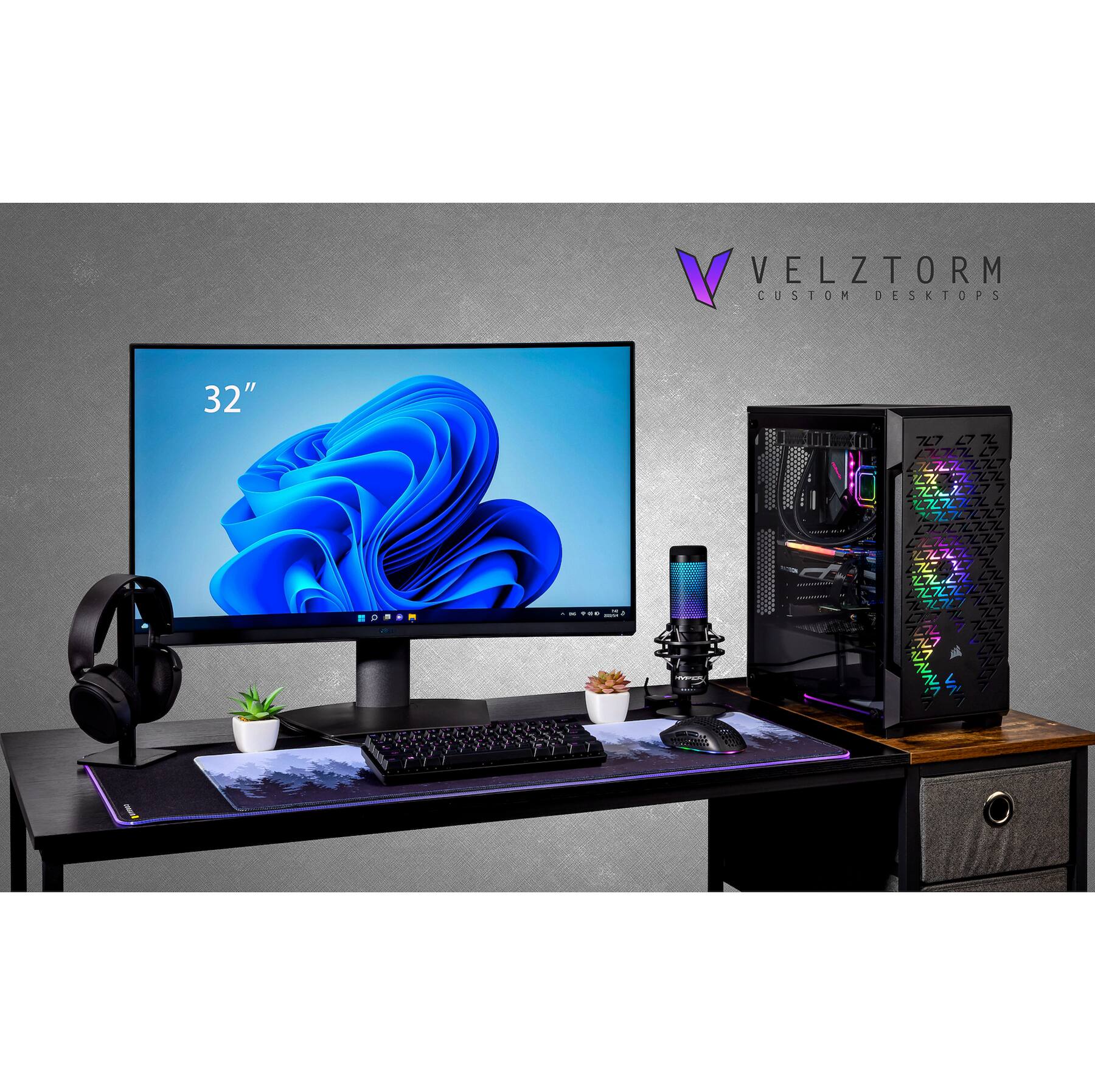 VELZTORM CUSTOM DESKTOPS 32"