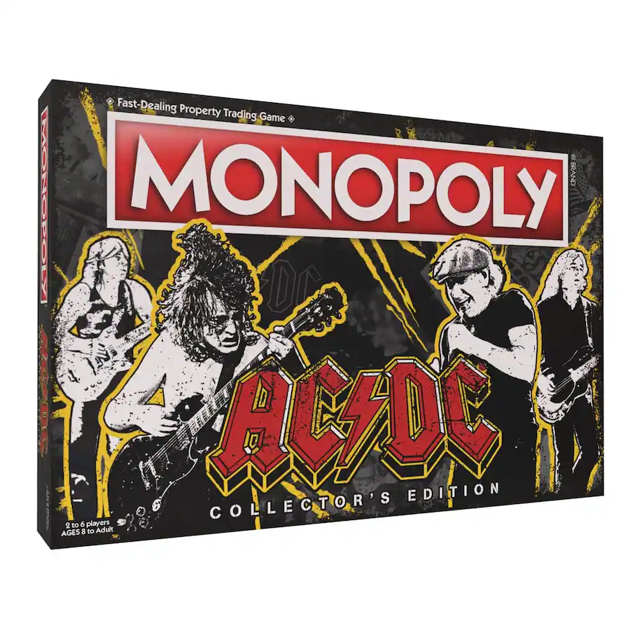 USAoploy AC/DC Monopoly Board Game Red MN151-305 - Best Buy