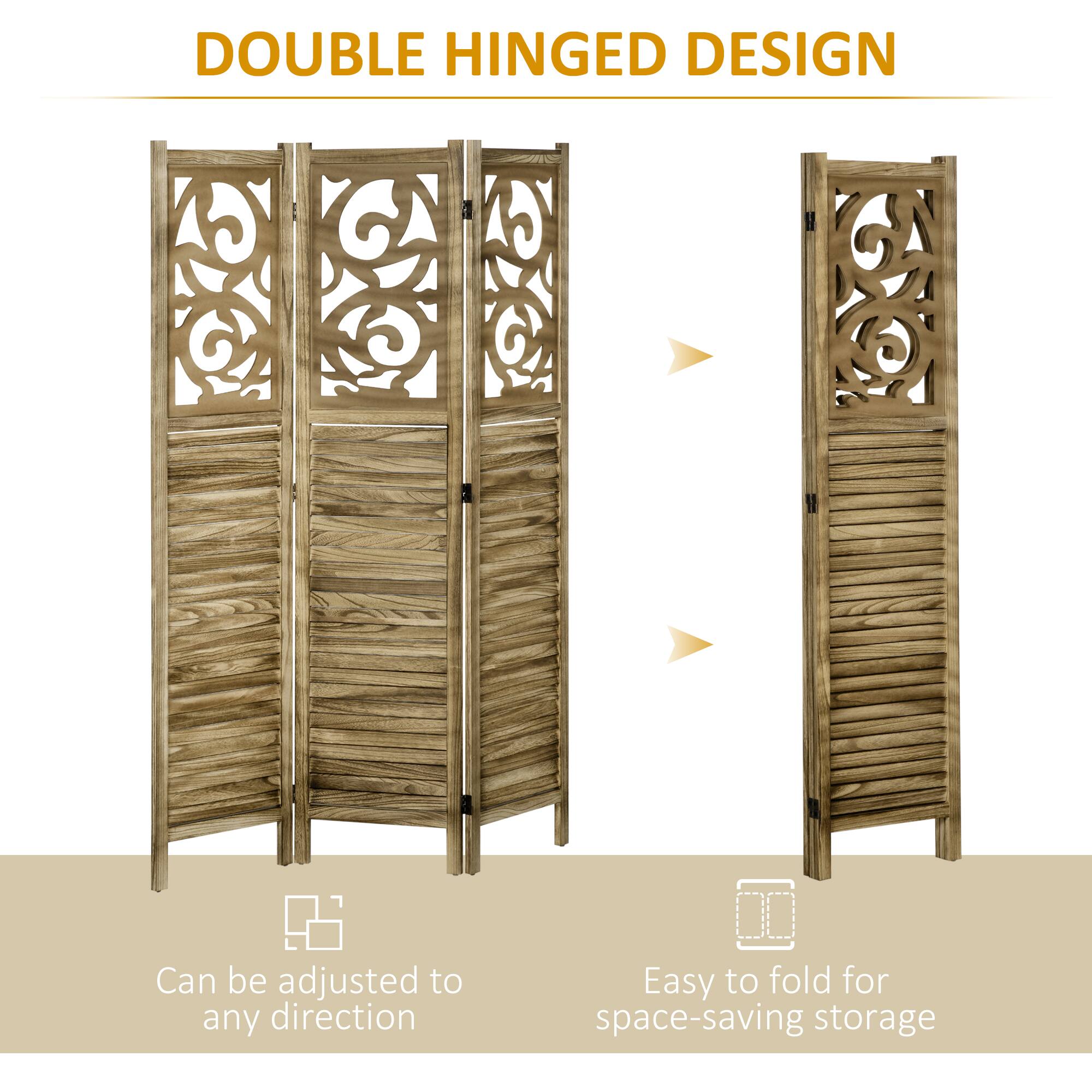 DOUBLE HINGED DESIGN

- Can be adjusted to any direction
- Easy to fold for space-saving storage
