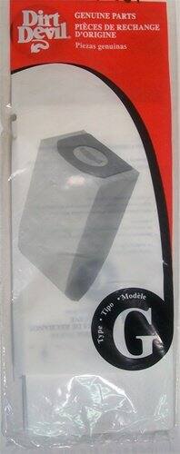 Dirt Devil  
GENUINE PARTS  
PIÈCES DE RECHANGE D'ORIGINE  
Piezas genuinas  

Type G  
Modelo G