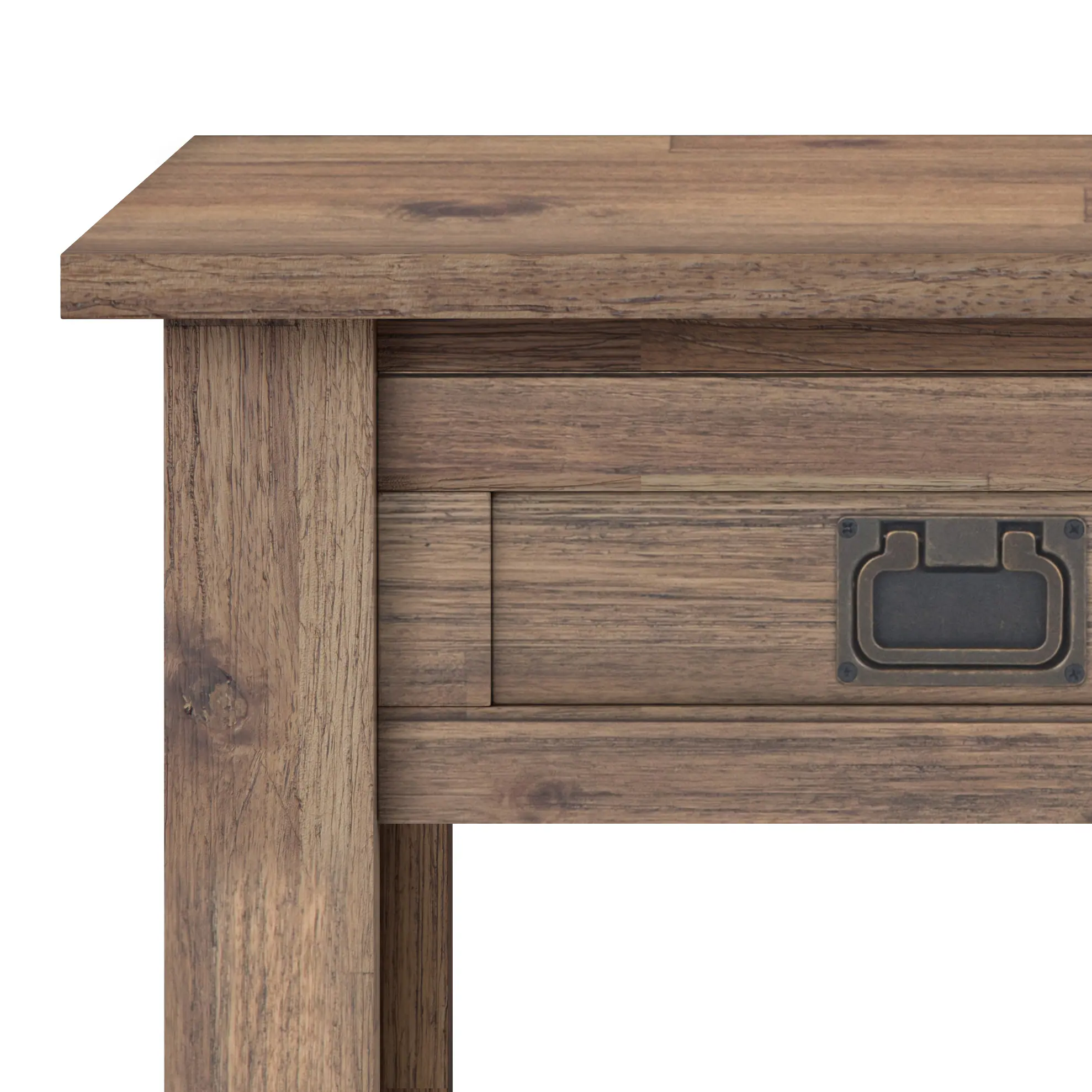 Alt View 1. Simpli Home - Monroe 22 inch End Table (Set of 2) - Rustic Natural Aged Brown.