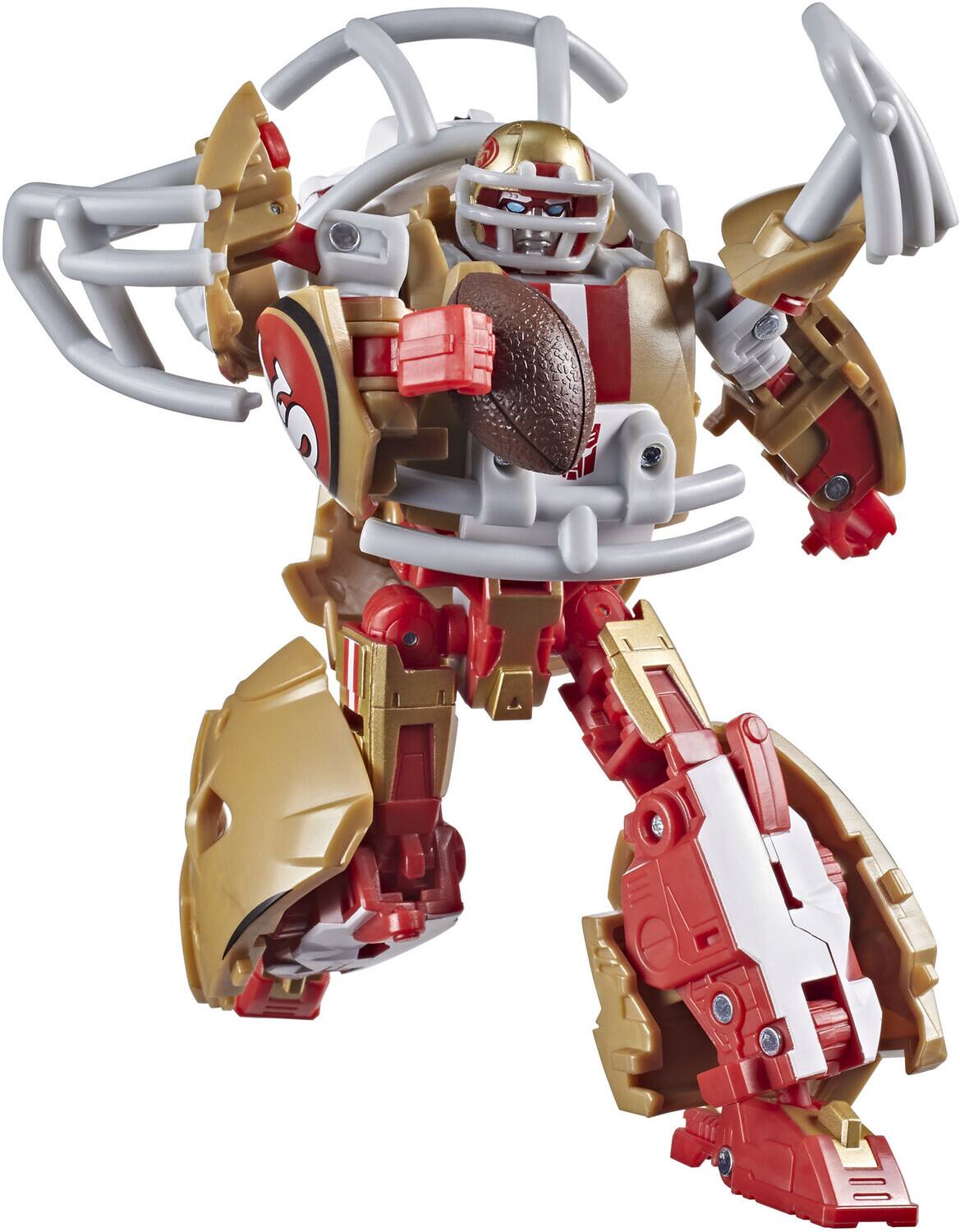 Alt View 3. Hasbro - Transformers x NFL - San Francisco 49ers - Goldrush Helmet Action Figure   - COLLECTIBLES - Multicolor.