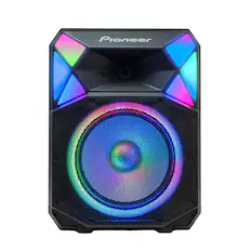 Front. Pioneer - Pioneer PSX615 700W 15” Party Speaker with Auracast & RGB LED Lights (Includes Wireless Microphone & Stand).