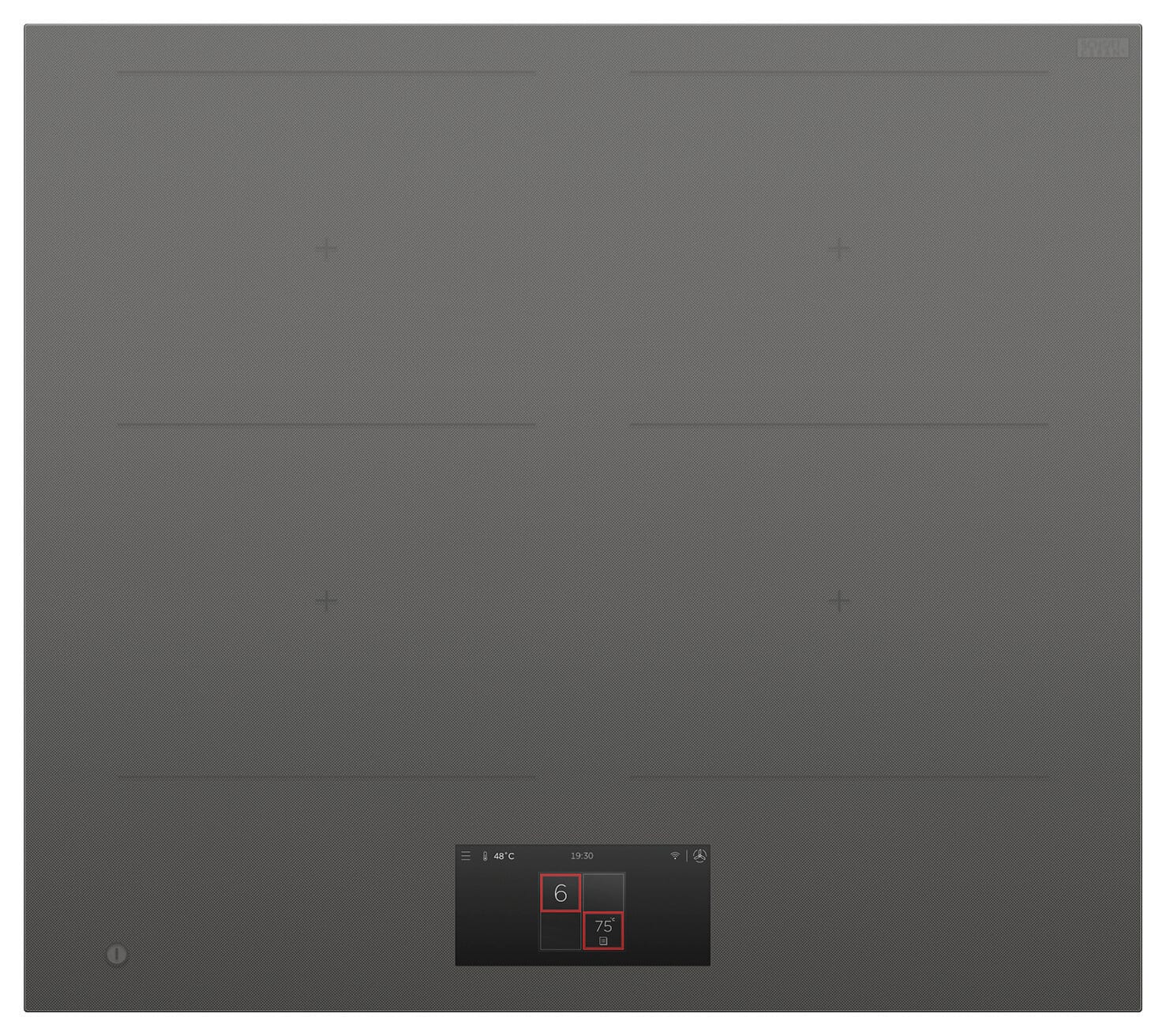 Fisher & Paykel - 24" Primary Modular Induction Cooktop, 4 Zones with SmartZone - Gray